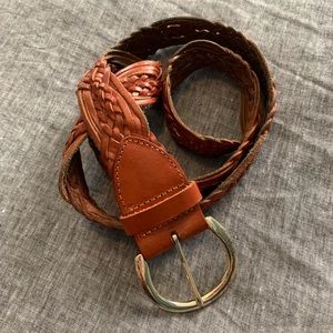 Banana Republic leather braided belt